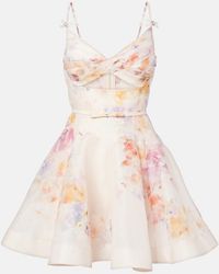 Zimmermann - Dress With Floral Motif - Lyst