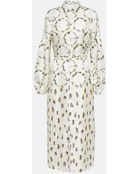 Gabriela Hearst - Mauri Printed Silk Twill Maxi Dress - Lyst