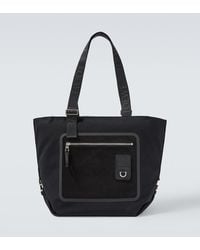 Loewe - Flex Medium Canvas And Suede Tote Bag - Lyst