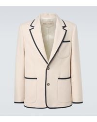 Valentino - Virgin Wool Gabardine Blazer - Lyst