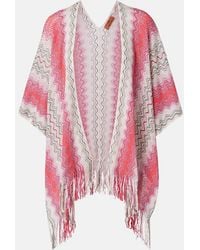 Missoni - Lame Fringed Poncho - Lyst
