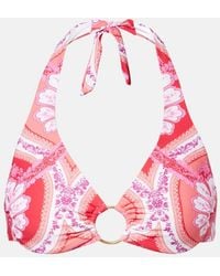 Melissa Odabash - Bedrucktes Bikini-Oberteil Brussels - Lyst