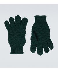 Bottega Veneta Wool Gloves - Green