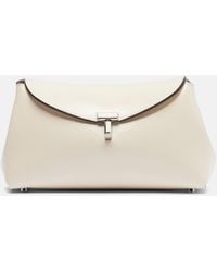TOTEME - Clutch T-Lock Mini De Piel - Lyst