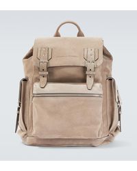 Brunello Cucinelli - Suede Backpack - Lyst