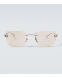 Gucci - Block Bending Rectangular Sunglasses - Lyst