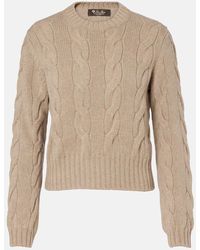 Loro Piana - Napier Cable-Knit Cashmere Sweater - Lyst
