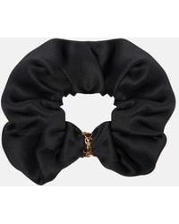 Saint Laurent - Cassandre Silk Satin Scrunchie - Lyst