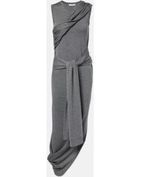 JW Anderson - Knitted Tie-Detail Asymmetric Midi Dress - Lyst