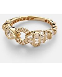SHAY - Serpentine 18Kt Ring With Diamonds - Lyst
