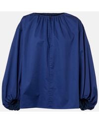 JOSEPH - Puff-Sleeve Cotton Blouse - Lyst