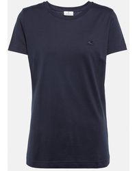 Etro - Bedrucktes T-Shirt aus Baumwoll-Jersey - Lyst