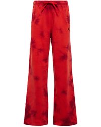 Nike Pantaloni tie-dye in misto cotone - Rosso