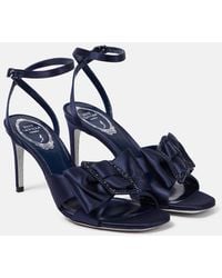 Rene Caovilla - Verzierte Pumps Aus Satin - Lyst
