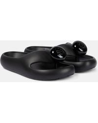 Loewe - Bubble Thong Brand-embellished Rubber Sliders - Lyst