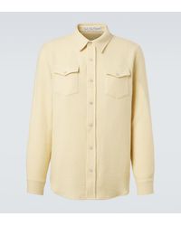 God's True Cashmere - Daffodil Solid Cashmere Shirt With Moonstone - Lyst