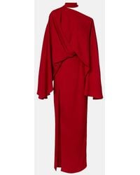 ‎Taller Marmo - Brooks Scarf-Detail Crepe Maxi Dress - Lyst