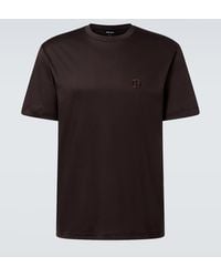 Giorgio Armani - T-Shirt Aus Baumwoll-Jersey - Lyst