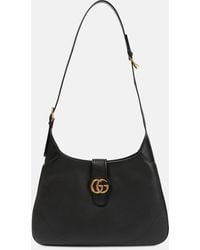 Gucci - Aphrodite Large Embellished Leather Shoulder Bag - Lyst