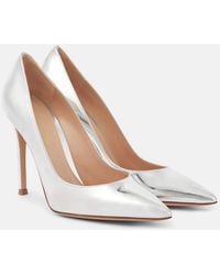 Gianvito Rossi - Gianvito 105 Metallic Leather Pumps - Lyst