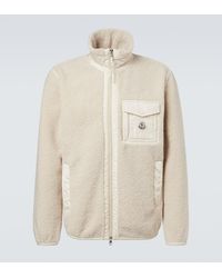 Moncler - Jacke Aus Teddyfleece - Lyst