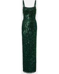 Jenny Packham - Fleur Sequined Gown - Lyst