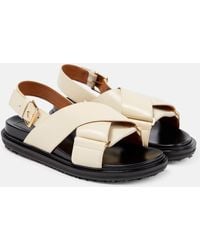 Marni - Sandalen Aus Leder - Lyst