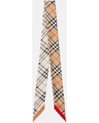 Burberry - Tuch Check Aus Seide - Lyst