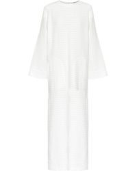 Saint Laurent Langer Kaftan - Weiß