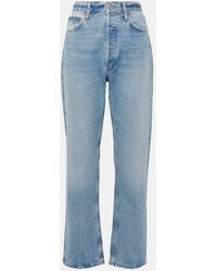 Agolde - 90's Pinch Waist High-Rise Straight Jeans - Lyst