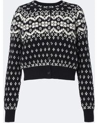 Polo Ralph Lauren - Jacquard Wool, Cotton, And Alpaca Cardigan - Lyst