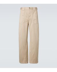 Loewe - Pantalones Rectos Paula's Ibiza De Lona De Algodon - Lyst