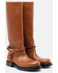 Bottega Veneta - James Leather Knee-High Boots - Lyst
