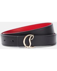 Christian Louboutin - Cl Logo Leather Belt - Lyst