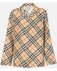 Burberry - Knitted Silk Top - Lyst