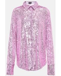 Tom Ford - Camicia Con Paillettes - Lyst