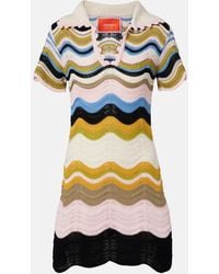 La DoubleJ - Robe Polo En Coton A Motif Chevron - Lyst