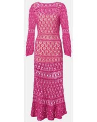 Anna Kosturova - Jennifer Cotton Crochet Maxi Dress - Lyst