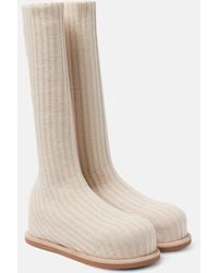 AMINA MUADDI - Veneda 15 Knee-High Sock Boots - Lyst