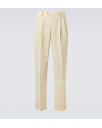 AURALEE - Wool And Mohair Straight Pants - Lyst