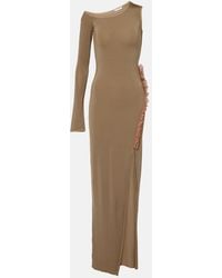 Nensi Dojaka - Asymmetric Ruffled Maxi Dress - Lyst