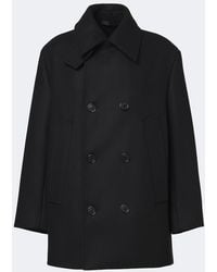 Acne Studios - Double-Breasted Wool-Blend Peacoat - Lyst