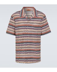 Missoni - Zig Zag Cotton-blend Bowling Shirt - Lyst