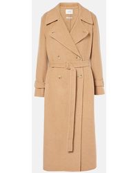 Vince - Abrigo Cruzado De Mezcla De Lana Con Cinturon - Lyst