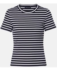 Veronica Beard - Pruitt Striped Cotton-Blend T-Shirt - Lyst