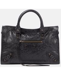 Balenciaga - Le City Small Leather Tote Bag - Lyst