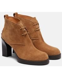 Tod's - Bh Bootie 80 Suede Ankle Boots - Lyst
