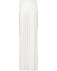 Max Mara - Aversa High-Rise Linen Wide-Leg Pants - Lyst
