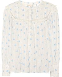 LoveShackFancy Exclusive To Mytheresa – Dionne Floral Cotton Blouse - Multicolour