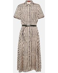 Altuzarra - Abito Midi Kiera Con Stampa - Lyst